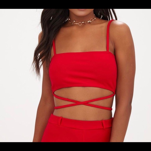 Pretty little thing tie top - Picture 1 of 1